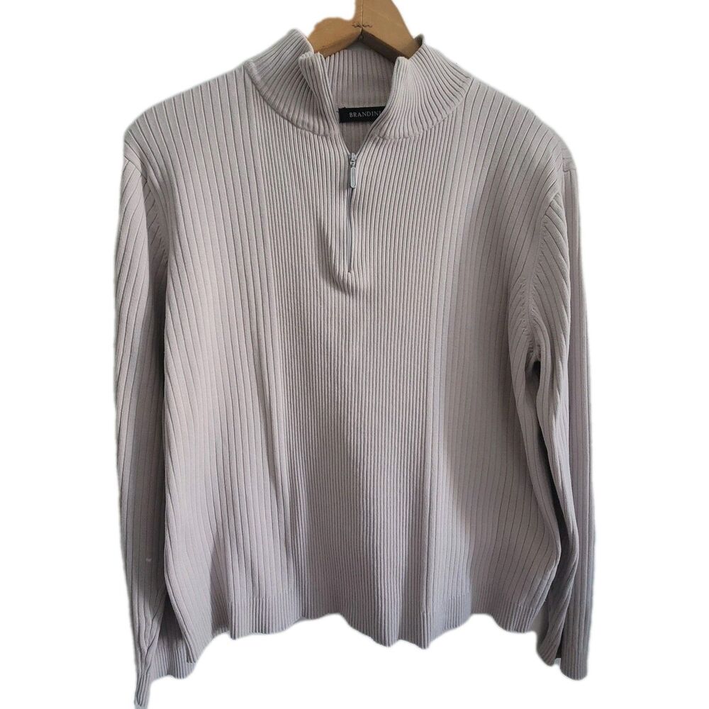 Brandini Sweater Half Zip Up Womens Size XL